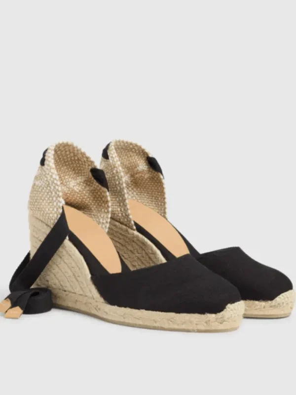 Castaner Footwear | Footwear^CARINA/8 Black Espadrille Wedges 020962 100