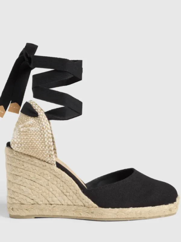 Castaner Footwear | Footwear^CARINA/8 Black Espadrille Wedges 020962 100