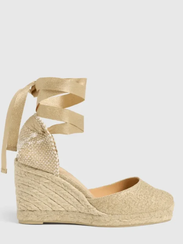 Castaner Footwear | Footwear^CARINA/8 Wedge Espadrilles In Light Gold 021767 3004