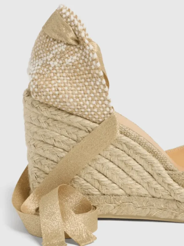 Castaner Footwear | Footwear^CARINA/8 Wedge Espadrilles In Light Gold 021767 3004