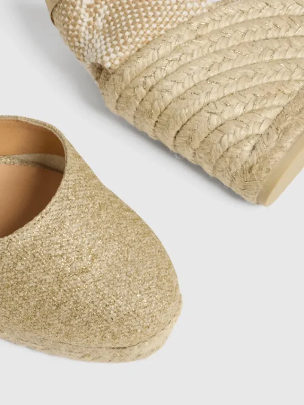 Castaner Footwear | Footwear^CARINA/8 Wedge Espadrilles In Light Gold 021767 3004