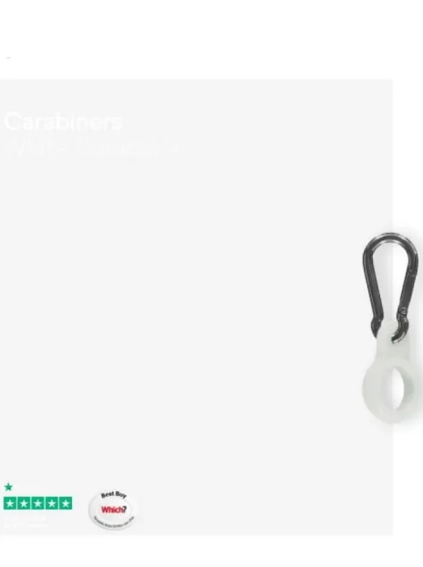 Chilly's Water Bottles Water Bottles^Chilly's S Water Bottle Carabiner Mono White CBCARMOWHT