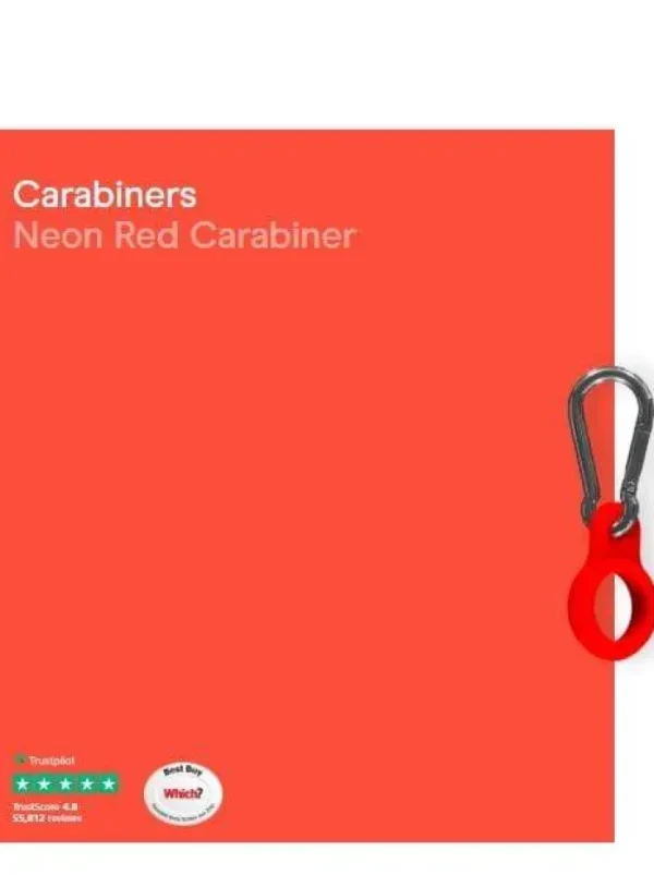 Chilly's Water Bottles Water Bottles^Chilly's Water Bottle Carabiner Neon Red CBCARNERED