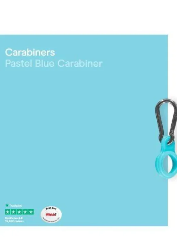 Chilly's Water Bottles Gifts Under £50 | Water Bottles^Chilly's Water SS Bottle Carabiner Pastel Blue CBCARPABLU