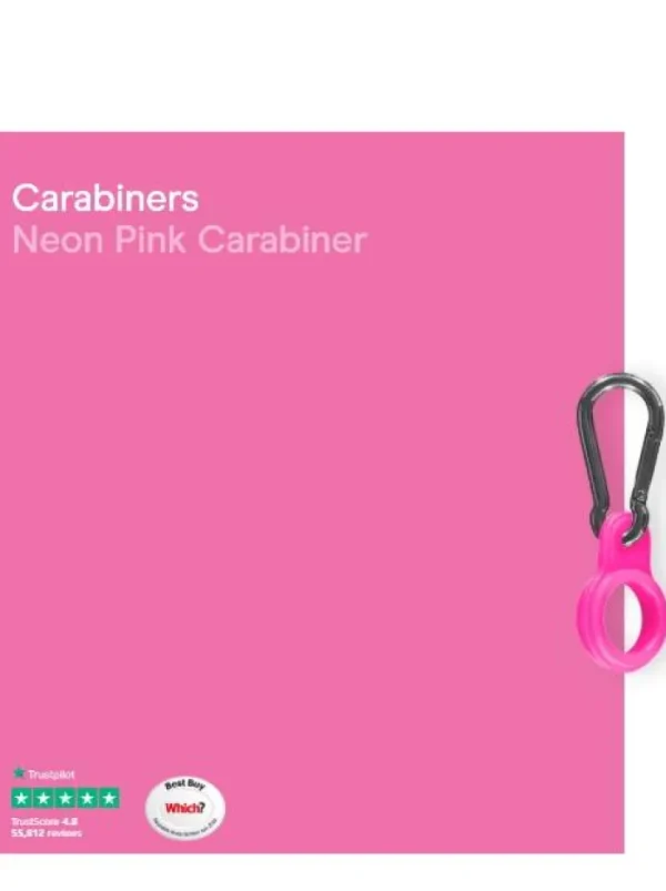 Chilly's Water Bottles Gifts Under £50 | Water Bottles^Chilly's Water SS Bottle Carabiner Neon Pink CBCARNEPNK