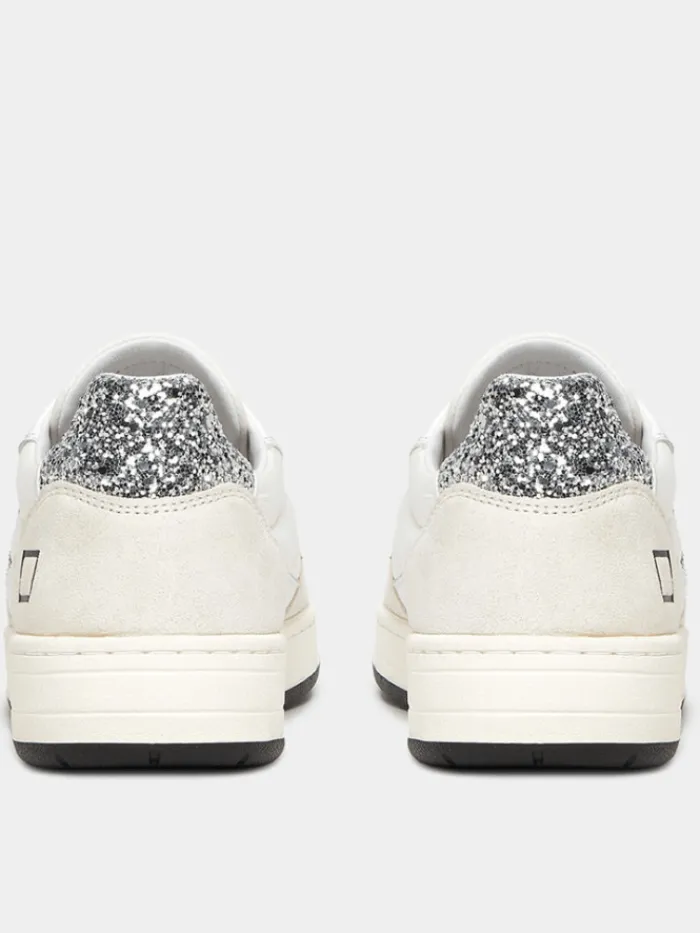 date_court__nylon_white_g_3.webp D.A.T.E. Footwear | Footwear^Court 2.0 Nylon White Glitter Trainers W401-C2-NY-11