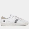 D.A.T.E. Footwear | Footwear^Hill Low Calf White Beige Trainers W401-HL-CA-HB