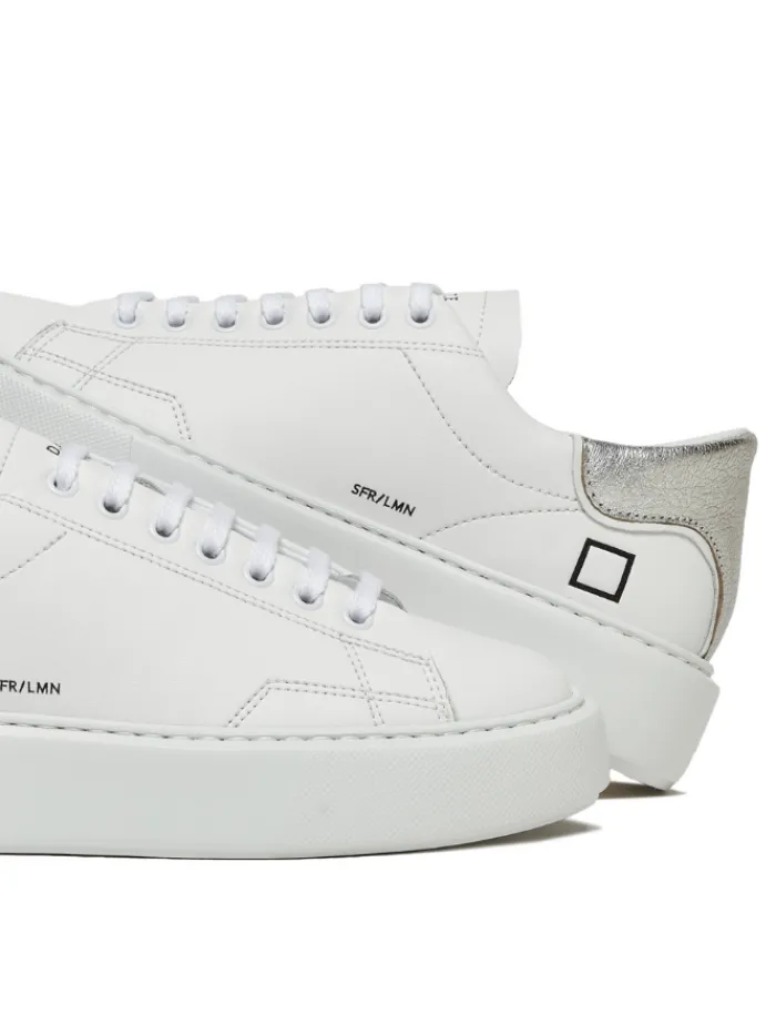 date_sfera_laminated_whit_4.webp D.A.T.E. Footwear | Footwear^Sfera Laminated White Silver Trainers W401-SF-LM-WS