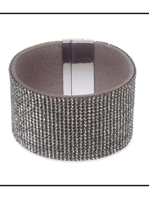 Black Colour Gifts Under £50^Diamanté T Bracelet B21615 Large