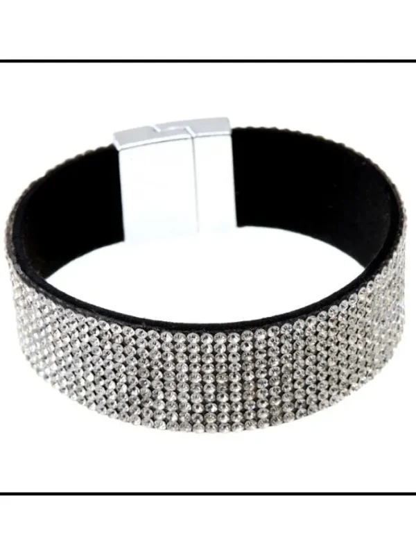 Black Colour Gifts Under £50^Diamanté T Bracelet B21183 Small