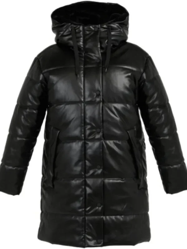 Freed Coats And Jackets | Faux Fur Edit^Blake Quilted Vegan Leather Jacket With Hood In Black
