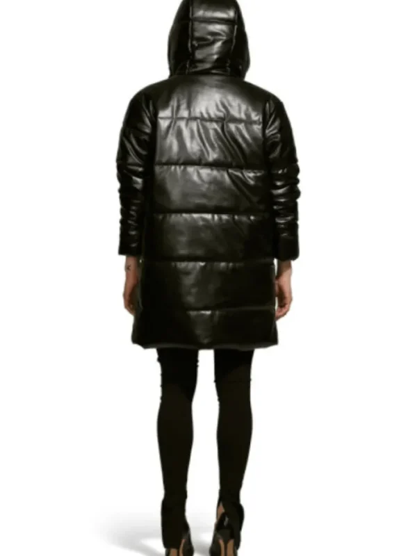 Freed Coats And Jackets | Faux Fur Edit^Blake Quilted Vegan Leather Jacket With Hood In Black