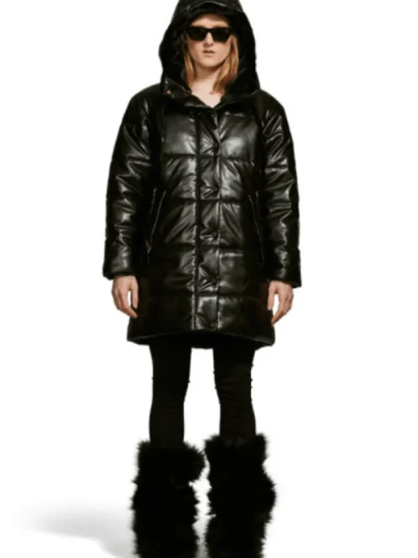 Freed Coats And Jackets | Faux Fur Edit^Blake Quilted Vegan Leather Jacket With Hood In Black