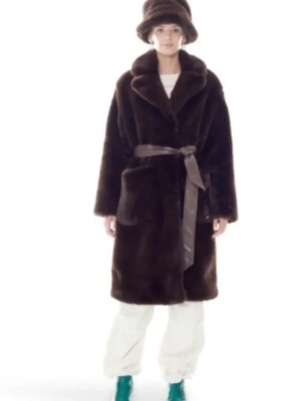 Freed Coats And Jackets | Faux Fur Edit^Lily Long Faux Fur Coat in Espresso