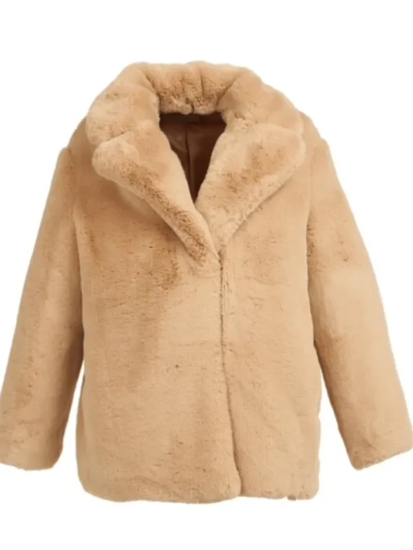 Freed Coats And Jackets | Faux Fur Edit^Riley Faux Fur Hip Length Coat In Sand