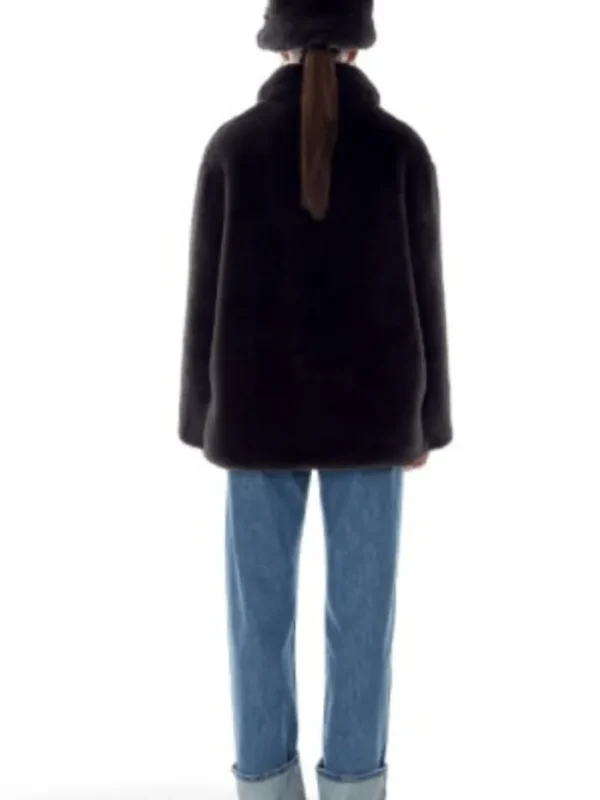 Freed Coats And Jackets | Faux Fur Edit^Riley Faux Fur Hip Length Coat In Coal Black