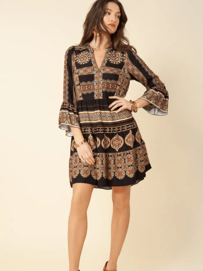hale_bob_agathe_twill_min_1.webp Hale Bob Dresses | Party Wear^Agathe Twill Mini Dress 37EB6040