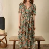 Hale Bob Dresses | Luxury Gifts^DREAM Tiered Chiffon Dress In Green 45WR642A