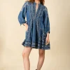 Hale Bob Dresses | Luxury Gifts^GABRIELA Chambray Mini Dress In Blue 45MW630T