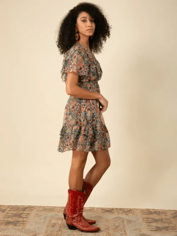 Hale Bob Dresses | Luxury Gifts^KIARA Chiffon Mini Dress In Olive 45EC610A Col Oli