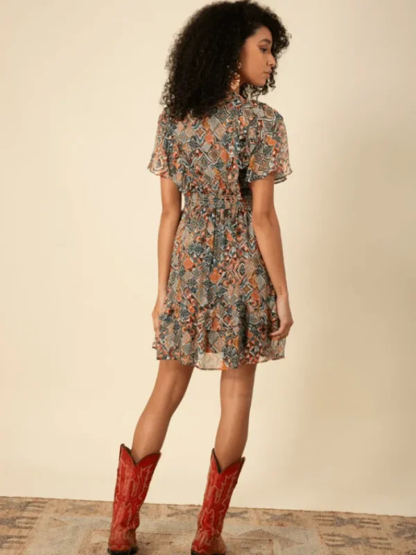 Hale Bob Dresses | Luxury Gifts^KIARA Chiffon Mini Dress In Olive 45EC610A Col Oli