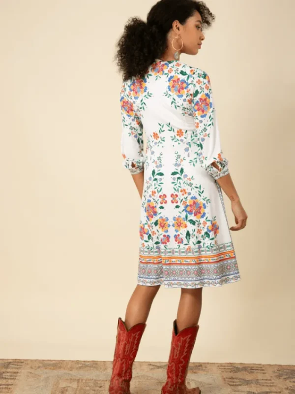 Hale Bob Dresses | Luxury Gifts^NAYELI Ivory Patterned Midi Dress 46GD624D