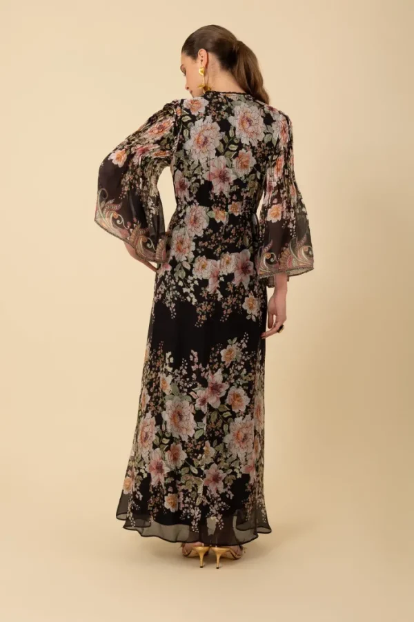 Hale Bob Dresses | Party Wear^Women's ALANNA Patterned Maxi Dress In Black 4YPR652A Col BLK
