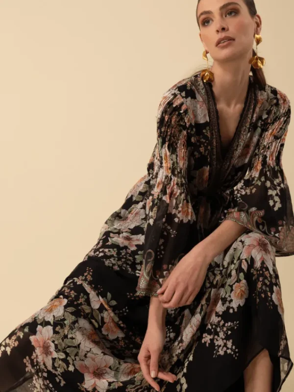 Hale Bob Dresses | Party Wear^Women's ALANNA Patterned Maxi Dress In Black 4YPR652A Col BLK