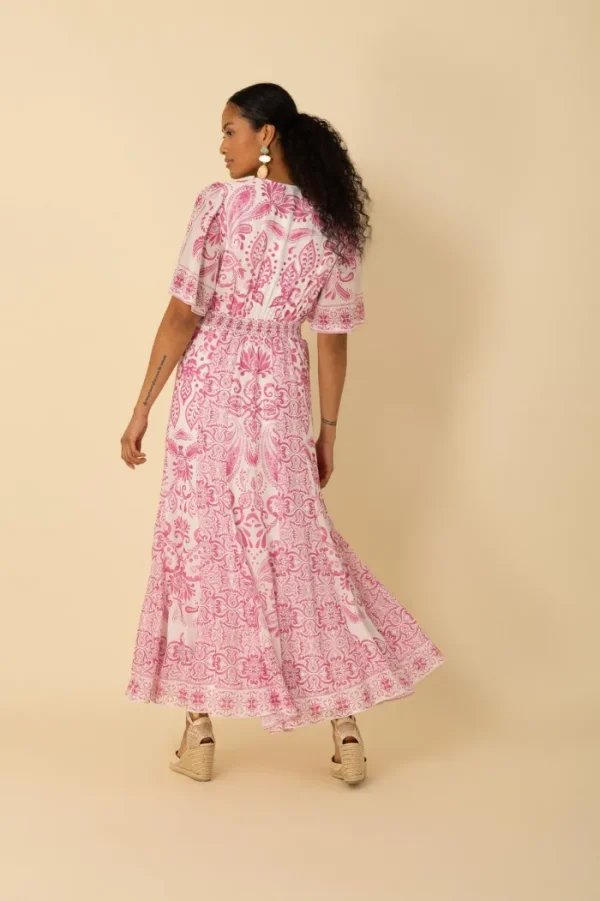 Hale Bob Dresses | Party Wear^Women's ELLIS Pink Patterned Maxi Dress 4ZEK622A Col PNK