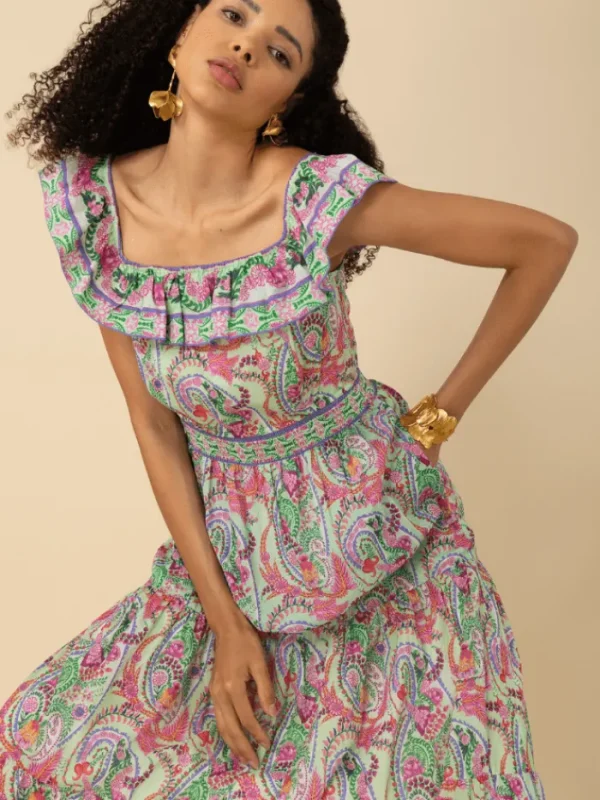 Hale Bob Dresses | Luxury Gifts^Women's JAMIE On/Off Shoulder Patterned Maxi Dress 52TR674A