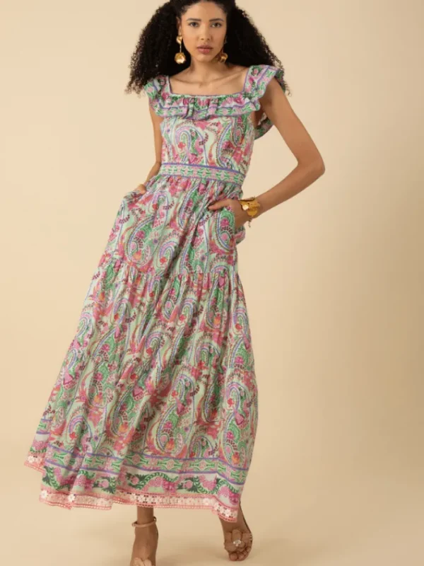 Hale Bob Dresses | Luxury Gifts^Women's JAMIE On/Off Shoulder Patterned Maxi Dress 52TR674A