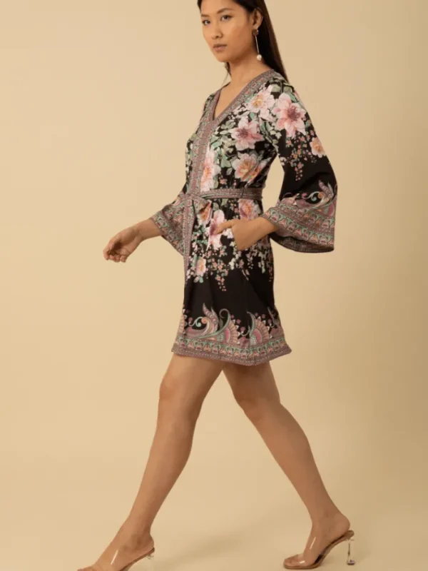 Hale Bob Dresses | Party Wear^Women's KALIYAH Patterned Mini Dress In Black 4YPR650A Col BL