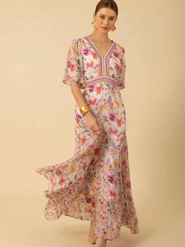 Hale Bob Dresses | Luxury Gifts^Women's MARIAM Chiffon Patterned Maxi Dress 51PS664A
