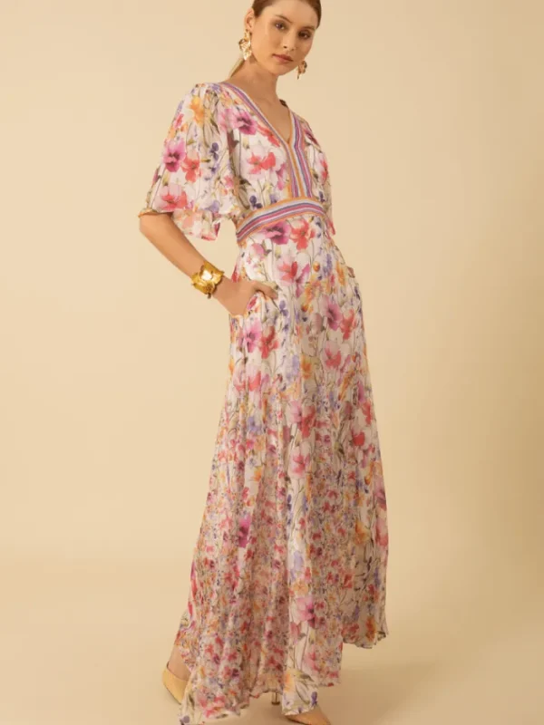 Hale Bob Dresses | Luxury Gifts^Women's MARIAM Chiffon Patterned Maxi Dress 51PS664A