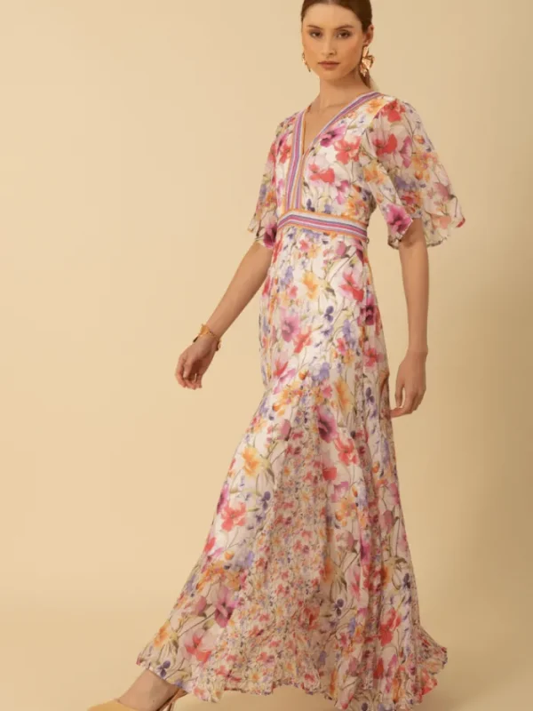 Hale Bob Dresses | Luxury Gifts^Women's MARIAM Chiffon Patterned Maxi Dress 51PS664A