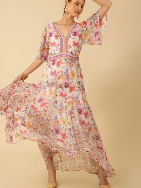 Hale Bob Dresses | Luxury Gifts^Women's MARIAM Chiffon Patterned Maxi Dress 51PS664A