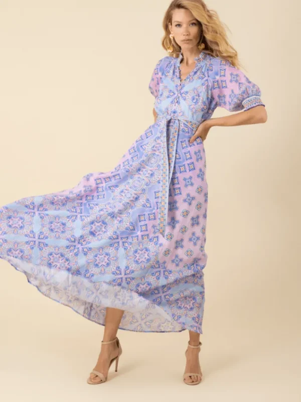 Hale Bob Dresses | Luxury Gifts^Women's NAYA Blue Patterned Maxi Dress 51AY616M