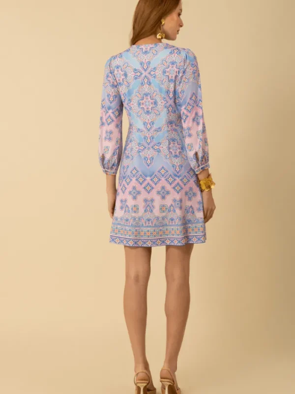 Hale Bob Dresses | Luxury Gifts^Women's SEVYN Blue Patterned Knee Length Dress 51AY612A