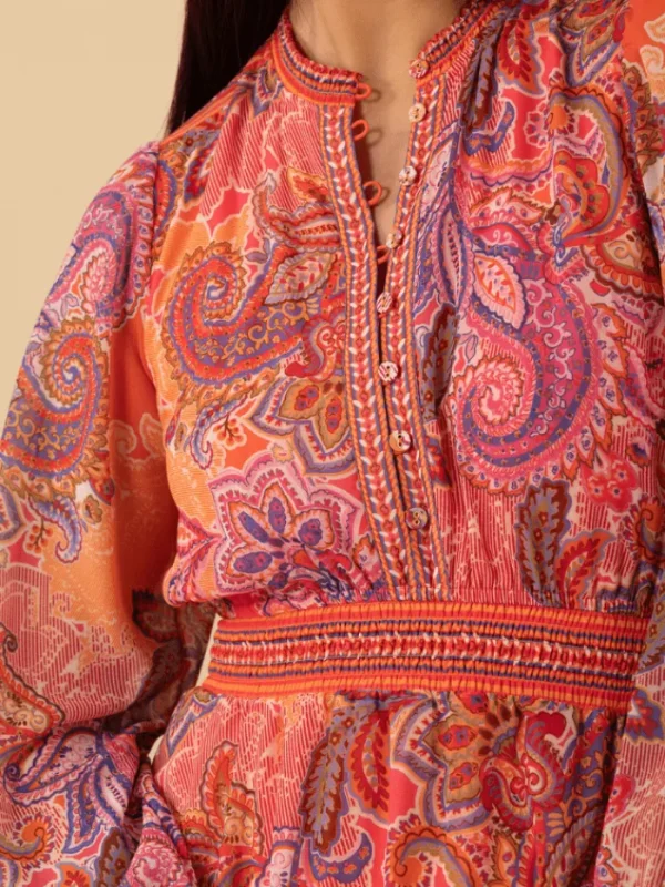 Hale Bob Dresses | Party Wear^Women's SHELBY Patterned Maxi Dress In Pink 4YDD630L Col PNK