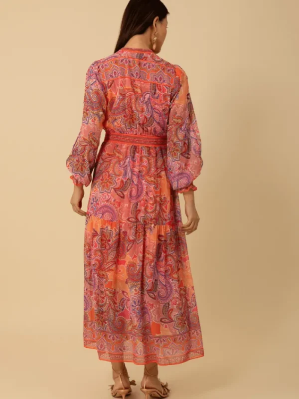 Hale Bob Dresses | Party Wear^Women's SHELBY Patterned Maxi Dress In Pink 4YDD630L Col PNK