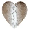 Helen Moore Faux Fur Accessories | Gifts Under £50^(CS) Mini Lynx Animal Print Faux Fur Heart Shaped Cushion