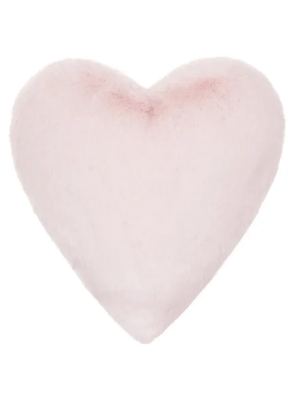 Helen Moore Faux Fur Accessories | Gifts Under £100^(CS) Standard Pink Faux Fur Heart Blossom Cloud Cushion