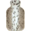Helen Moore Faux Fur Accessories | Gifts Under £100^Vegan Fur Lynx Animal Print Hot Water Bottle HBSLYN