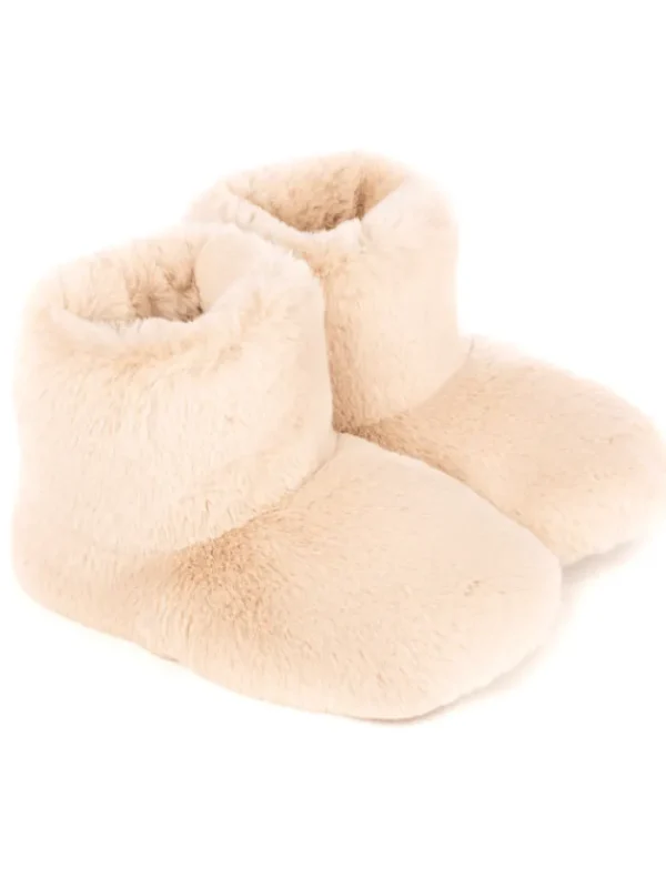 Helen Moore Footwear | Footwear^Vegan Fur Slipper Boots In Biscuit Cloud