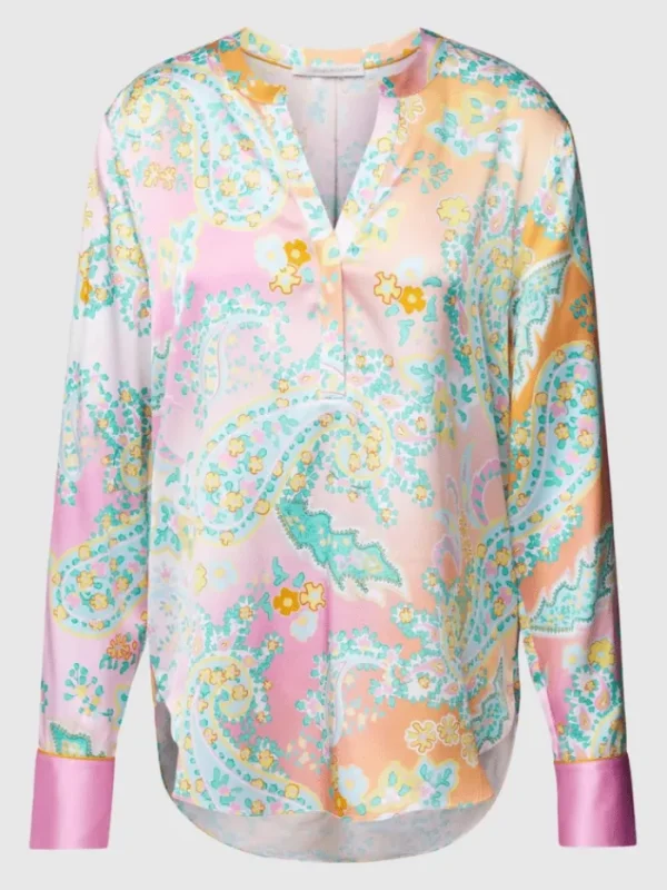 Herzen’s Angelegenheit Tops | Luxury Gifts^Silk Tunic Blouse In A Multi Print 25241-6169 C