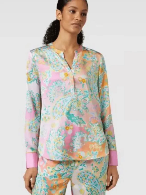 Herzen’s Angelegenheit Tops | Luxury Gifts^Silk Tunic Blouse In A Multi Print 25241-6169 C