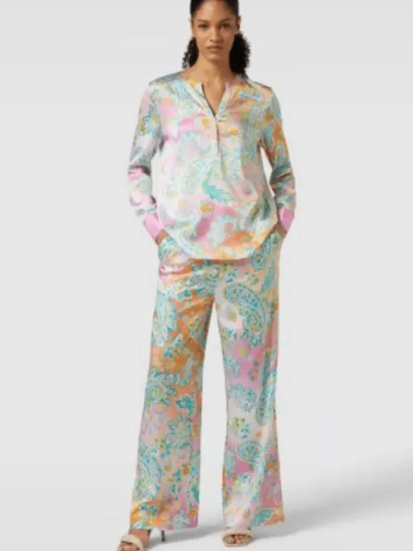 Herzen’s Angelegenheit Tops | Luxury Gifts^Silk Tunic Blouse In A Multi Print 25241-6169 C