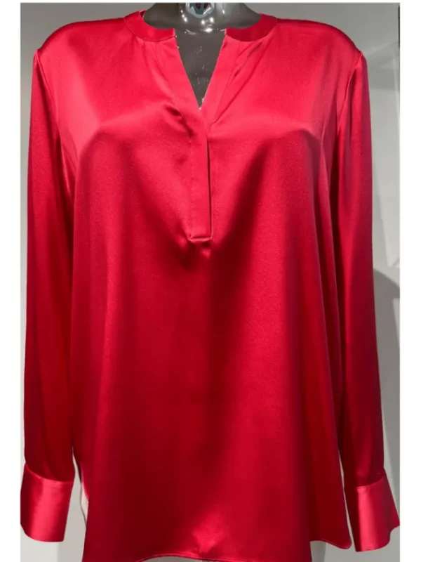 Herzen’s Angelegenheit Tops | Luxury Gifts^Women's Silk Blouse In Deep Coral 25244-6100 Co