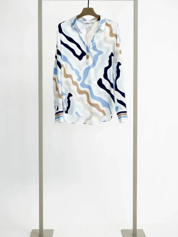 Herzen’s Angelegenheit Tops | Luxury Gifts^Women's Silk Patterned Tunic Blouse 25244-6083