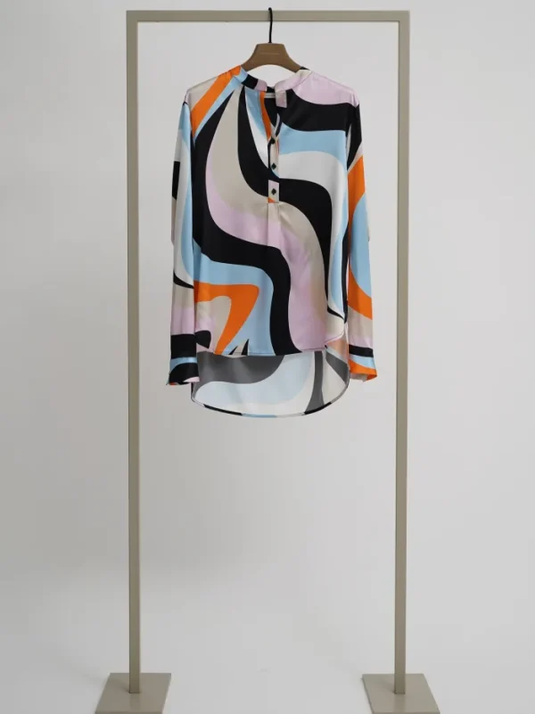 Herzen’s Angelegenheit Tops | Luxury Gifts^Women's Silk Patterned Tunic Blouse 25244-6159